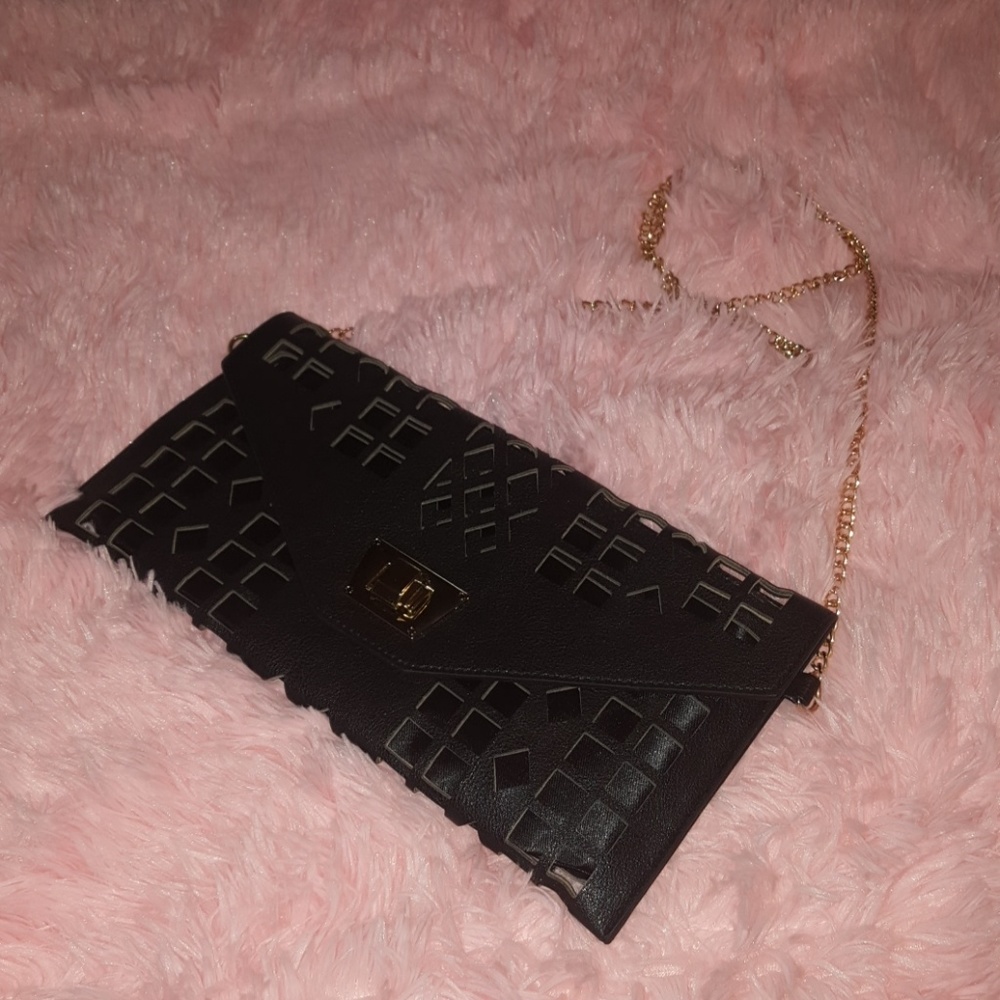 Geo print purse